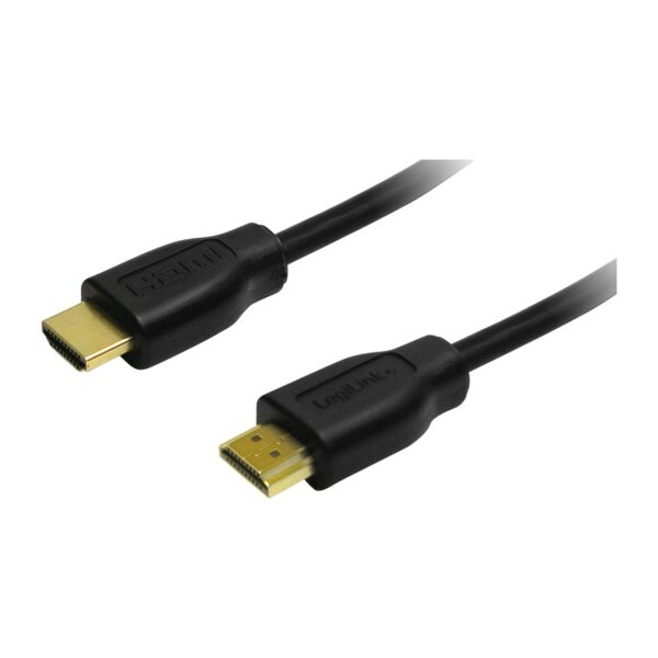 CABLU video LOGILINK, HDMI (T) la HDMI (T), 1.5m, conectori auriti, rezolutie maxima 4K UHD (3840 x 2160) la 30 Hz, negru, "CH0036"