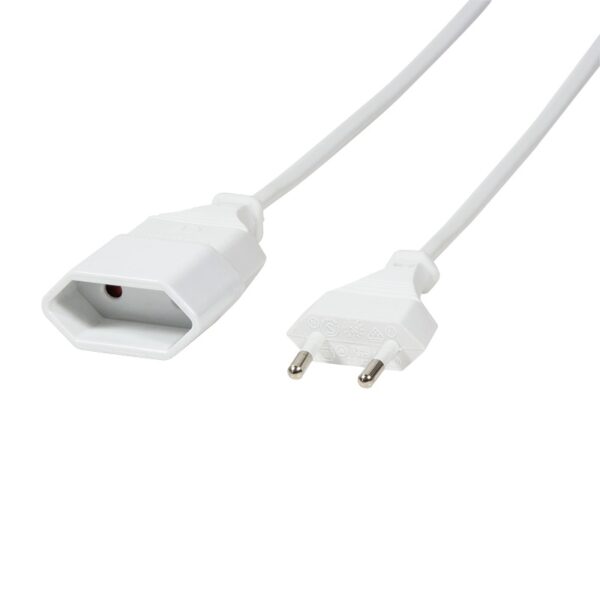 CABLU alimentare LOGILINK 3m, intrare Euro plug, iesire Euro socket, 10A, testat VDE, white, "CP127"