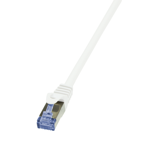 PATCH CORD S/FTP LOGILINK Cat7, LSZH, cupru, 600MHz, mufe RJ45 Cat6a, 3 m, alb, AWG26, dublu ecranat "CQ4061S"