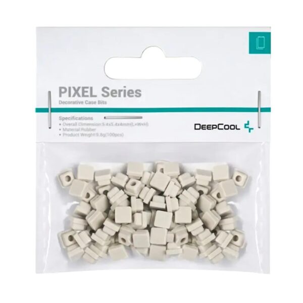 Accesoriu decorativ pt. carcasa DeepCool "PIXEL GY", silicon, 5.4x5.4x4mm, pachet 100 buc, gri, "R-PIXEL-GY100-G-1" 6933412796770