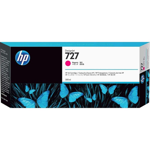 Cartus Cerneala Original HP Magenta, nr.727, pentru DesignJet T1530|T2530|T930, 300ml, , "F9J77A"