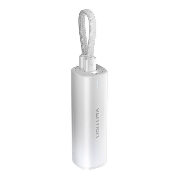 Power Bank Vention (USB-C + Lightning), 5000mAh, 20W Gray Light Indicator Display Type "FHWM0"