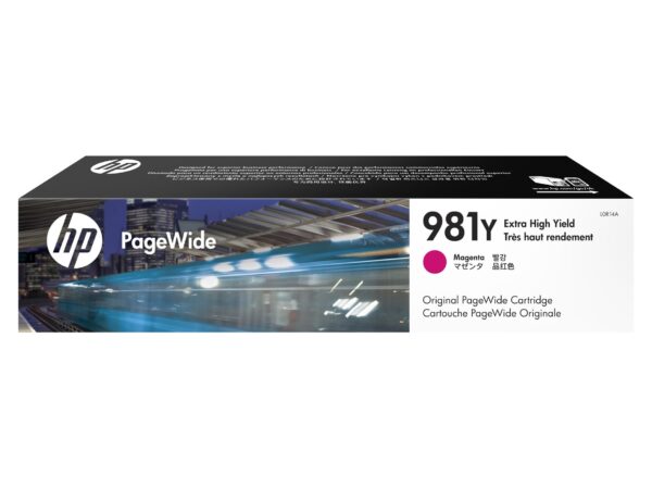 Cartus Cerneala Original HP Magenta, nr.981Y, pentru PageWide  E58650|556|586, 20K, , "L0R14A"