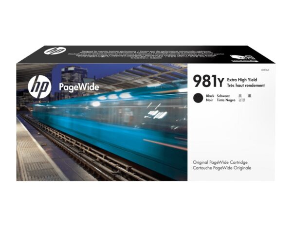 Cartus Cerneala Original HP Black, nr.981Y, pentru PageWide  E58650|556|586, 20K, , "L0R16A"