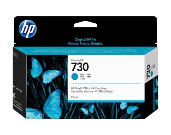 Cartus Cerneala Original HP Cyan, nr.730, pentru T1700|T2600, 130ml, , "P2V62A"