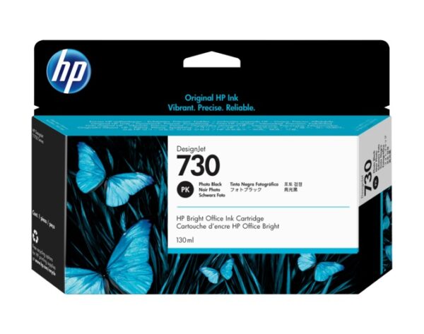 Cartus Cerneala Original HP Photo Black, nr.730, pentru DesignJet T1600|T1700|T2600, 130ml , , "P2V67A"