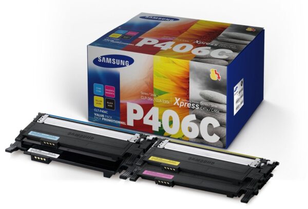 Combo-Pack Original Samsung CMYK, P406C, pentru CLP-360|365|SL-C410|CLX-3300|3305|C460, 1.5K,  , "SU375A"