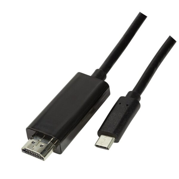 CABLU video LOGILINK, adaptor USB 3.1 Type-C (T) la HDMI (T), 3m, rezolutie maxima 4K UHD (3840 x 2160) la 60 Hz, negru, "UA0330"