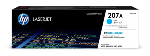 Toner Original HP Cyan, nr.207A, pentru Color LaserJet Pro M255|M282|M283, 1.25K,  , "W2211A"