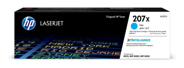 Toner Original HP Cyan, nr.207X, pentru Color LaserJet Pro M255|M282|M283, 2.45K,  , "W2211X"