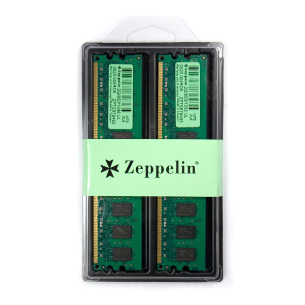 Memorie DDR Zeppelin DDR2 4GB frecventa 800 MHz (kit 2 x 2GB), retail "ZE-DDR2-4G800-KIT"