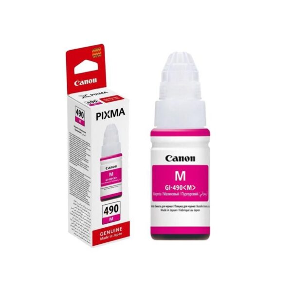 Cartus Cerneala Original Canon Magenta, Gi-490M, pentru G1400|G2400|G3400, 70ml, , "BS0665C001AA"