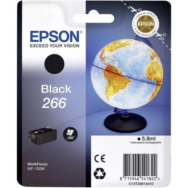 Cartus Cerneala Original Epson Black, T26614010, pentru WORKFORCE WF-100W, , , "C13T26614010"