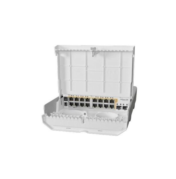 NET ROUTER/SWITCH 18PORT/CRS318-16P-2S+OUT MIKROTIK "CRS318-16P-2S+OUT" (timbru verde 2 lei)