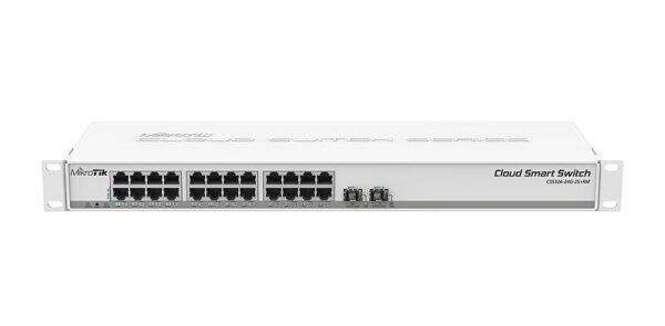 SWITCH MIKROTIK, CSS326-24G-2S+RM, porturi Gigabit x 24, SFP+ x 2, managed, rackabil, carcasa metalica, "CSS326-24G-2S+RM" (timbru verde 2 lei)