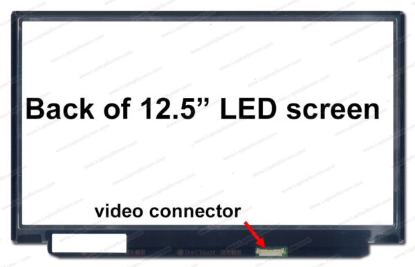 Laptop display 12.5 inch 1366 x 768 HD LED tn B125XTN01.0 30 pin no bracket - imagine 3