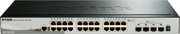 SWITCH D-LINK SMART 24 porturi Gigabit.+ 4 porturi 10G SFP+, carcasa metalica, rackabil, "DGS-1510-28X"  (timbru verde 2 lei)