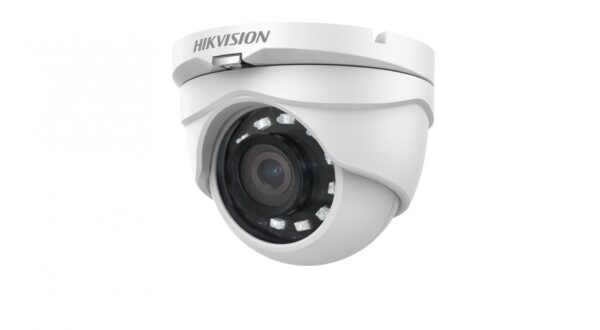 CAMERA supraveghere HIKVISION turret, pt. exterior, dist. IR 20 m, lentila fixa 2.8 mm, 2 Mpx, cu fir, carcasa plastic, "DS-2CE56D0T-IRMF2C"