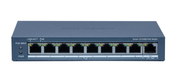 SWITCH 8PORTURI 8XPOE  SMARTMANAGED "DS-3E1309P-EI(B)" (timbru verde 2 lei)