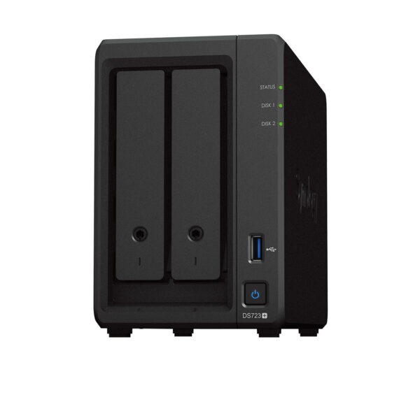 SYNOLOGY 2-Bay Diskstation Ryzen R1600 2GB DDR4 ECC SODIMM "DS723+"