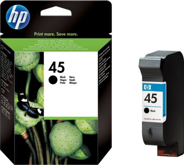 Cartus Cerneala Original HP Black, nr.45, pentru DeskJet 815|855|870|980|1100|1120|1125|1280|1600, , , "51645AE"