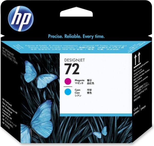 Cap Printare Original HP Magenta/Cyan, nr.72, pentru DesignJet T1100|1120|1200|1300|2300|T610|620|770|790, , , "C9383A"