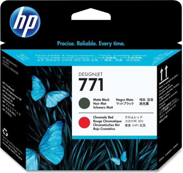 Cap Printare Original HP Matte Black/Chromatic Red, nr.771, pentru DesignJet Z6200, , , "CE017A"