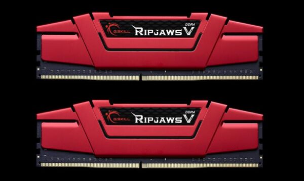 Memorie DDR G.Skill - gaming "Ripjaws V" DDR4 16GB frecventa 3600 MHz, 8GB x 2 module, radiator, latenta CL19, "F4-3600C19D-16GVRB"