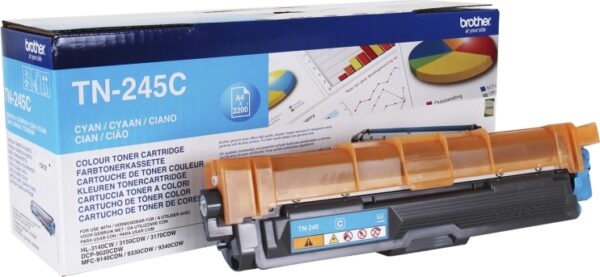 Toner Original Brother Cyan, TN245C, pentru HL-3140|3170|DCP-9015|9020| MFC-|9140|9340, 4K,"TN245C"