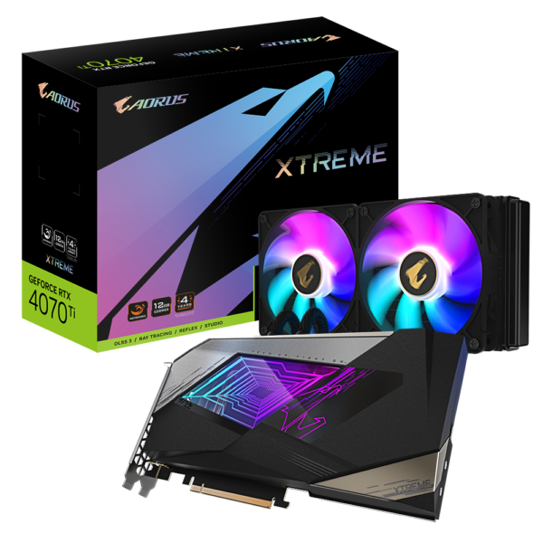 Placă Video AORUS GeForce RTX 4070 TI 12GB GDDR6X White Edition | Gaming High-End | Ray Tracing