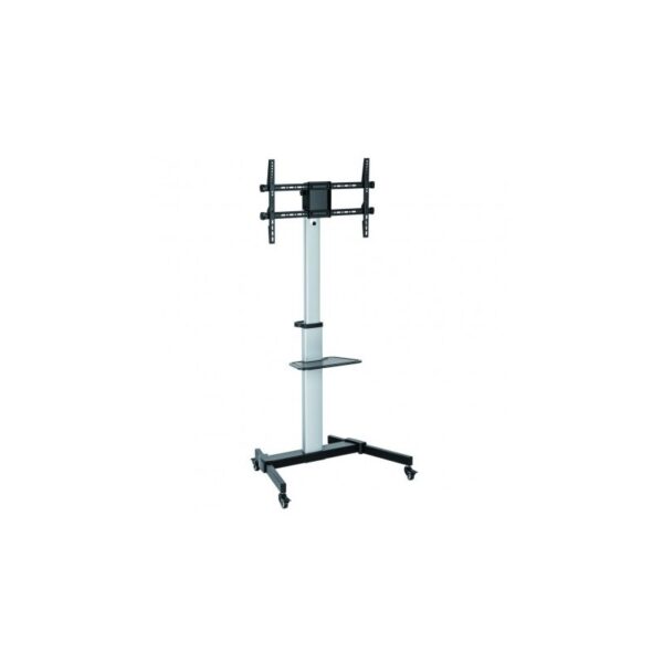 Stand TV aluminiu, universal, reglabil inaltime, raft inclus, 37 - 86 inch, Techly, ICA-TR1546 "ICA-TR1546"