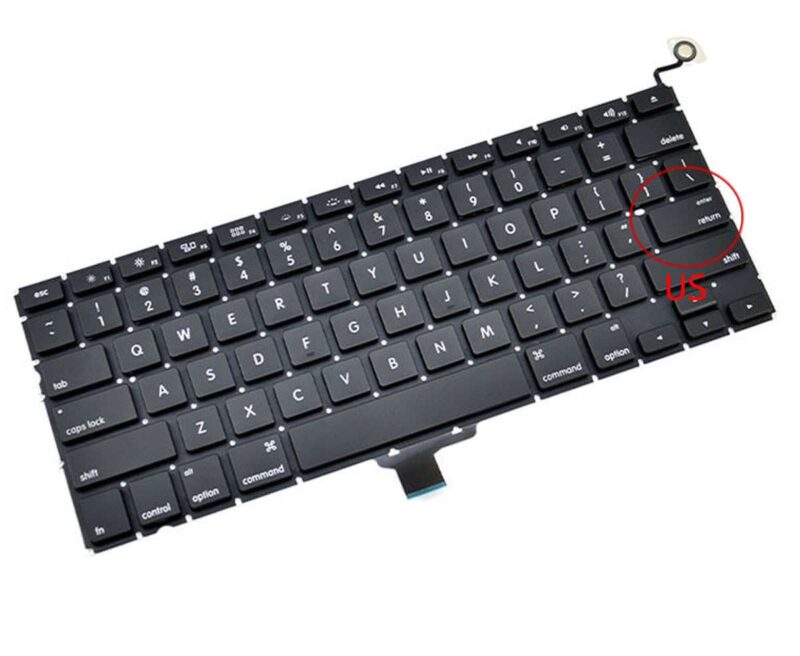 Tastatura laptop Apple MacBook Pro 13-inch A1278 2008 2009 2010 2011 2012 2013 2014 2015 - imagine 2