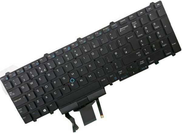 Tastatura laptop Dell Latitude 15 E5550 E5570 E5580 E5590 E5710 Precision 15 3530 pointer UK - imagine 2