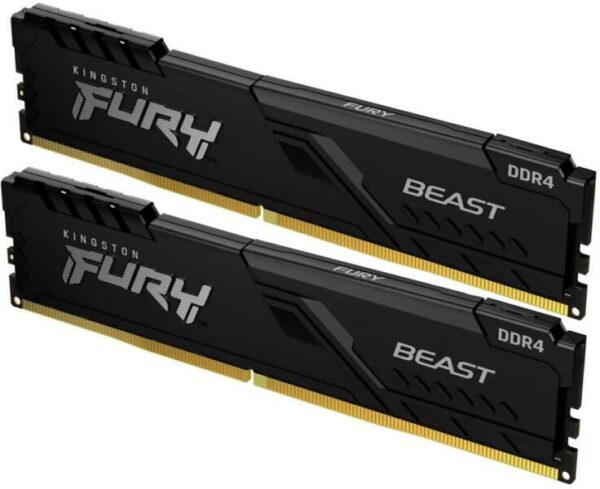 Memorie DDR Kingston - gaming DDR4 16 GB, frecventa 2666 MHz, 8 GB x 2 module, radiator, "KF426C16BBK2/16"