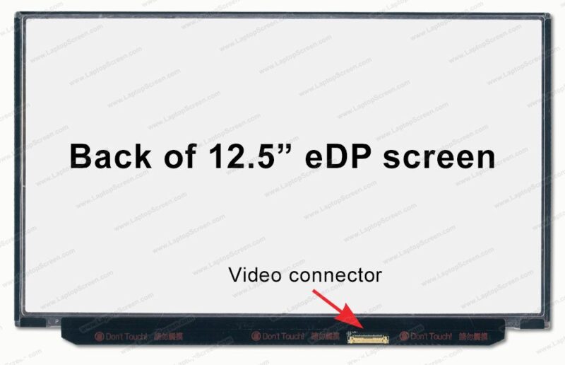 Laptop display 12.5 inch FHD IPS right connector 30 pin no bracket - imagine 3