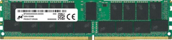 SERVER MEMORY 64GB PC25600/MTA36ASF8G72PZ-3G2F1R MICRON "MTA36ASF8G72PZ-3G2F1R"