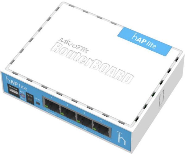 ACCESS Point Mikrotik wireless interior 300 Mbps, port 10/100 x 4, antena interna x 2, fara PoE, 2.4 GHz, "RB941-2ND"