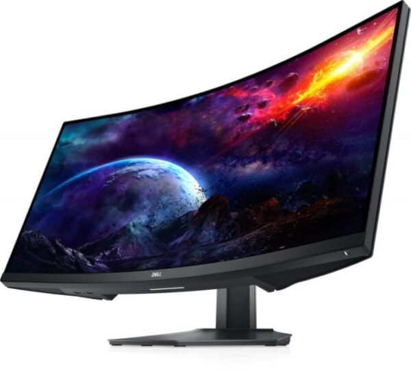 MONITOR Dell - gaming 34 inch, Gaming, VA, UWQHD (3440 x 1440), Ultra Wide | curbat, 400 cd/mp, 2 ms, HDMI x 2 | DisplayPort, "S3422DWG-05" (timbru verde 7 lei)