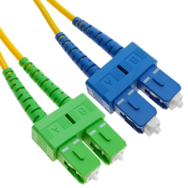 Patchcord FO SC/APC-SC/PC, SM OS2 9/125, manta LSZH 3.0mm, duplex 1m "SC/APC-SC/PC-SM/DX-1"