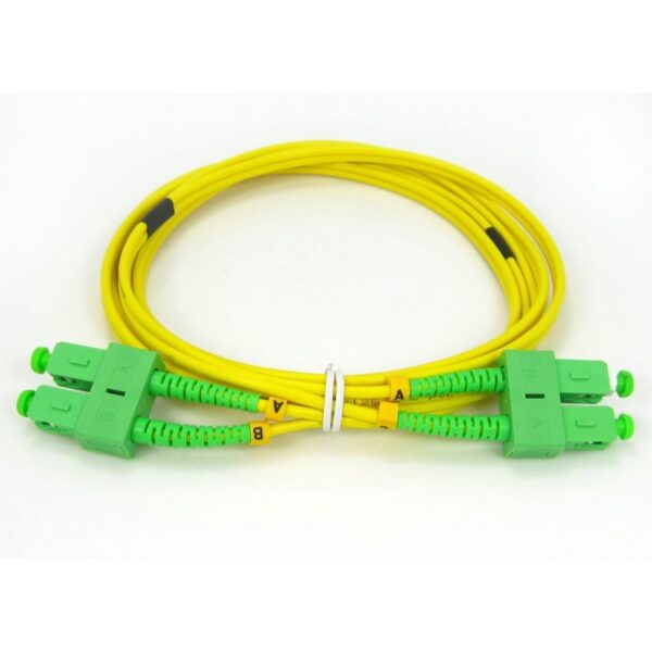 Patchcord SC/APC-SC/APC, SM O9/125, manta LSZH 3.0mm, duplex 5m, "SC-SC-APC-SM/DX-5"