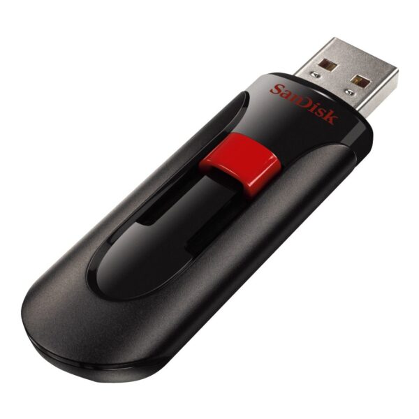 MEMORIE USB 2.0 SANDISK 64 GB, retractabila, carcasa plastic, negru, "SDCZ60-064G-B35"