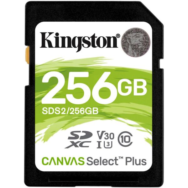 CARD SD KINGSTON, 256 GB, SDXC, clasa 10, standard UHS-I U3, "SDS2/256GB"