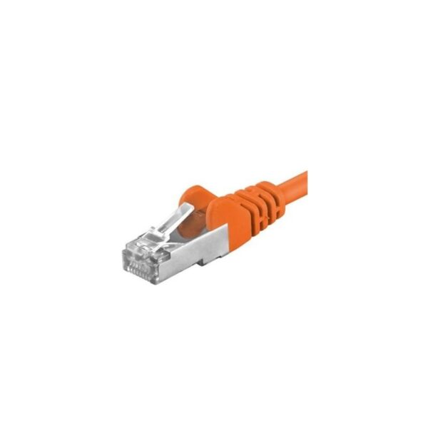 Patchcord SFTP RJ45-RJ45 Cat.6A, 0.25m, portocaliu, "SFTP-6A-0.25-O"