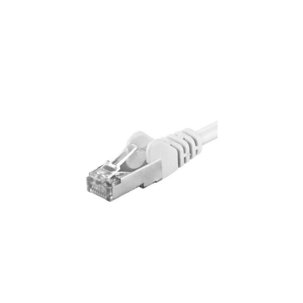 Patchcord SFTP RJ45-RJ45 Cat.6A, 0.5m, alb, "SFTP-6A-0.5-W"