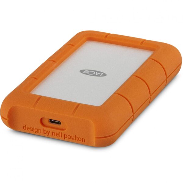 HDD extern LACIE 1 TB, Rugged, 2.5 inch, USB 3.0, portocaliu/ argintiu, "STFR1000800"