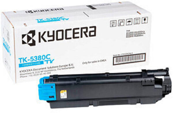 Toner Original Kyocera Cyan,TK-5380C, pentru ECOSYS PA4000cx|MA4000cix|MA4000cifx, 10K, incl.TV 1.2 RON, "TK-5380C"