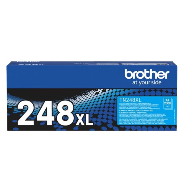 Toner Original Brother Cyan, TN248XLC, pentru HL-L3220|L3240|HL-L8230|L8240|DCP-L3520|DCP-L3560|MFC-L3740|MFC-L8340|MFC-L8390, 2.3K, "TN248XLC"