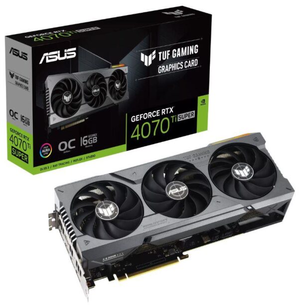 Placă Video ASUS TUF RTX 4070 Ti SUPER 16GB GDDR6X - Gaming Performance Next Level