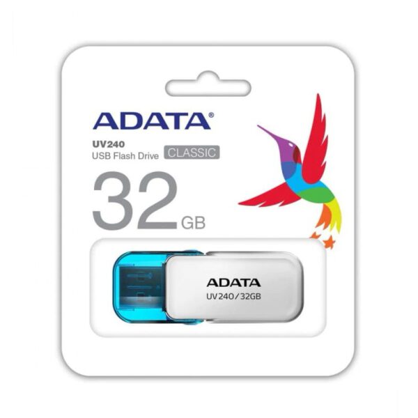 Stick memorie USB Adata Pendrive UV240 32GB USB 2.0 White - imagine 3