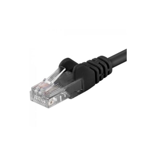 Patchcord UTP RJ45-RJ45 Cat.5e 0.25m, negru, "UTP-5E-0.25-BK"